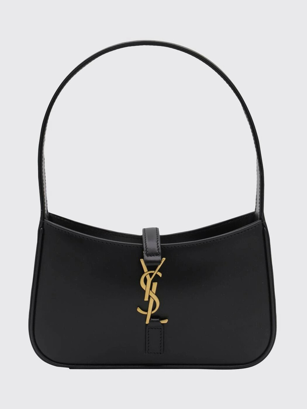 Saint Laurent Le A Leather Hobo Shoulder Bag Black